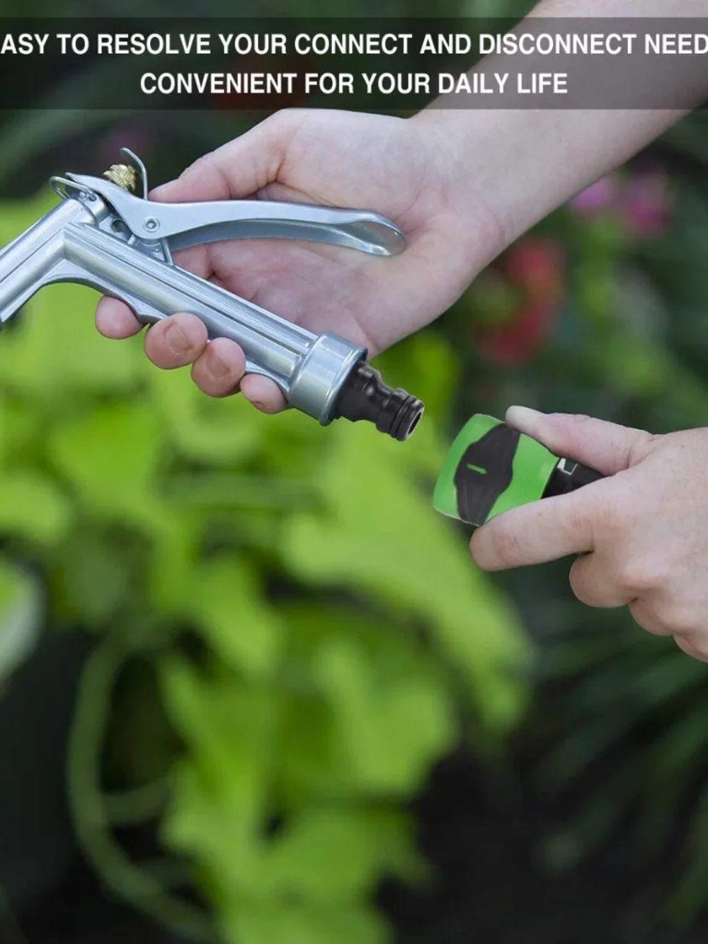 Garden Hose Quick Connect Male and Female- Quick Link and Disconnect- Easy to Op